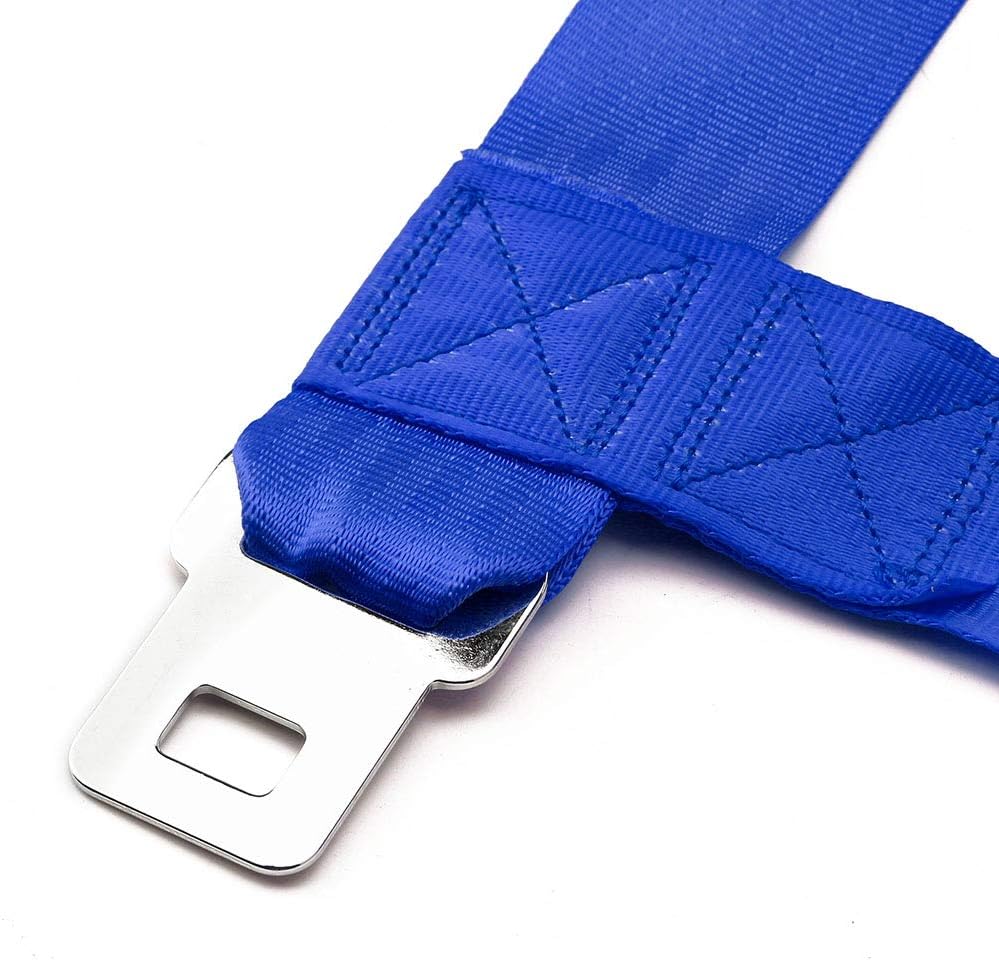 eat Belts Style Competition – Arnés de seguridad de 4 puntos a presión de 2 pulgadas, arnés de cinturón de seguridad con Camlock (azul)