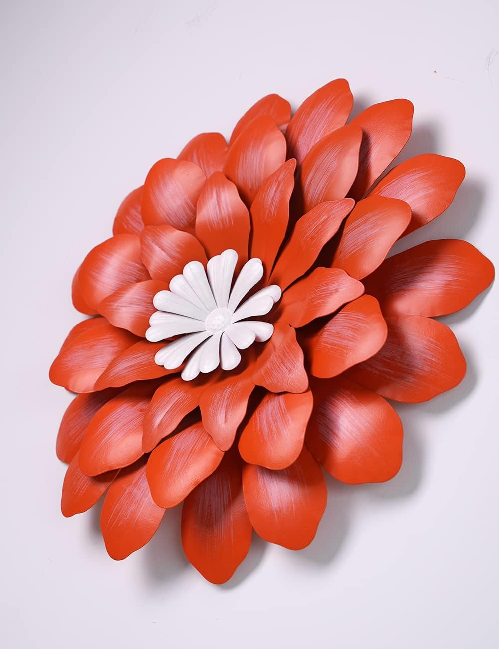 HONCOEN Decoración de pared de flores de metal, escultura 3D, arte de pared para interiores, decoración para el hogar, decoración moderna para