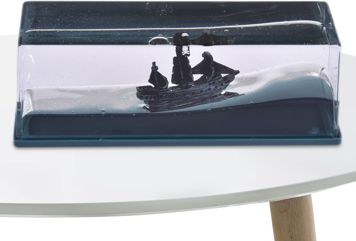 ZUREGO Botella fluida de deriva de barco de crucero, 12 piezas de barco acrílico insundable en caja, juguetes modelo de crucero Titanic, adorno
