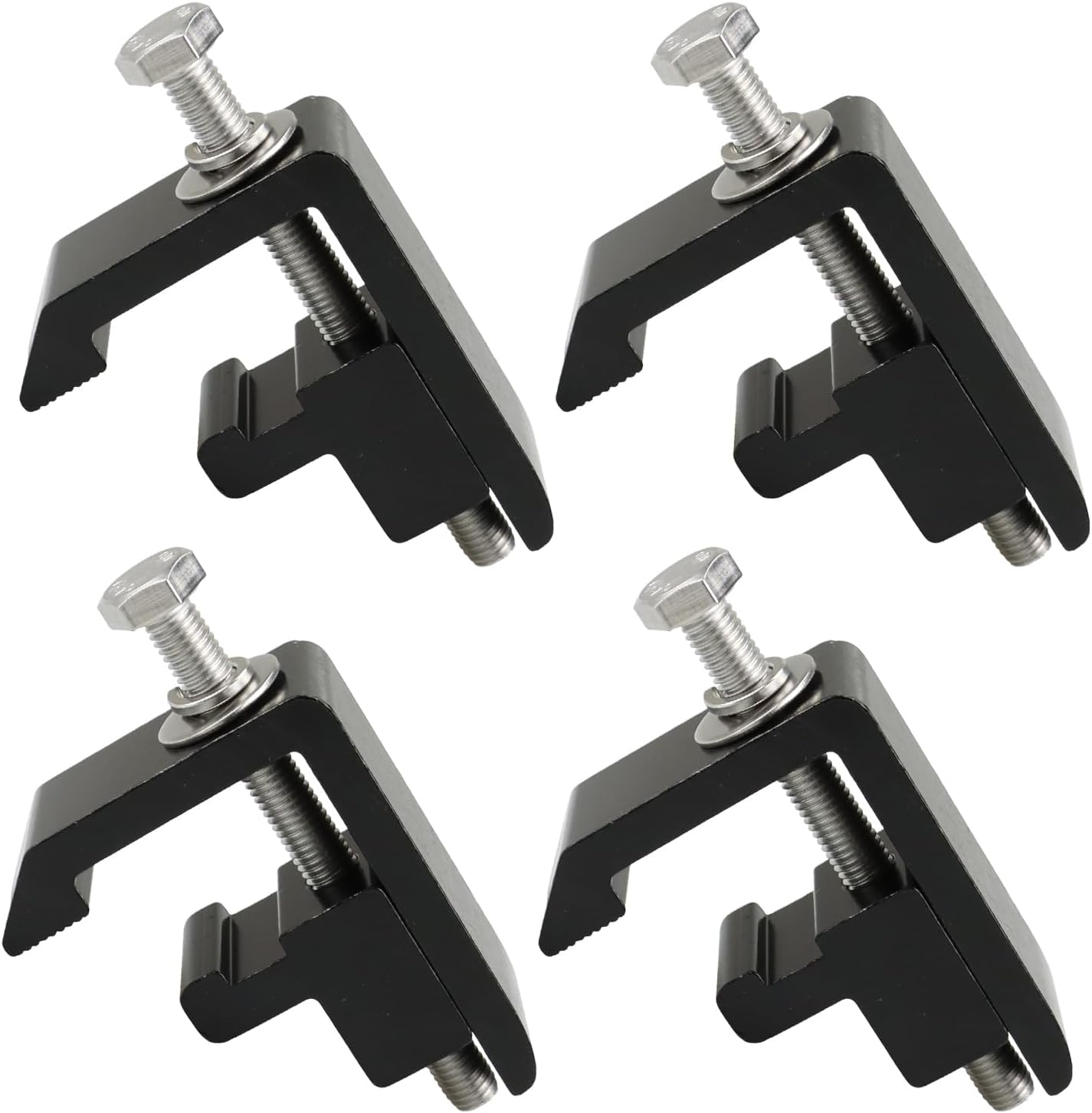 Abrazaderas de montaje para sistema de riel utilitario para Toyota Tacoma 2005+ Tundra 2007+ tapas de camioneta, abrazaderas de aluminio resistente