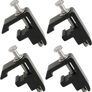 Abrazaderas de montaje para sistema de riel utilitario para Toyota Tacoma 2005+ Tundra 2007+ tapas de camioneta, abrazaderas de aluminio resistente Abrazaderas de montaje para sistema de riel utilitario para Toyota Tacoma 2005+ Tundra 2007+ tapas de camioneta, abrazaderas de aluminio resistente