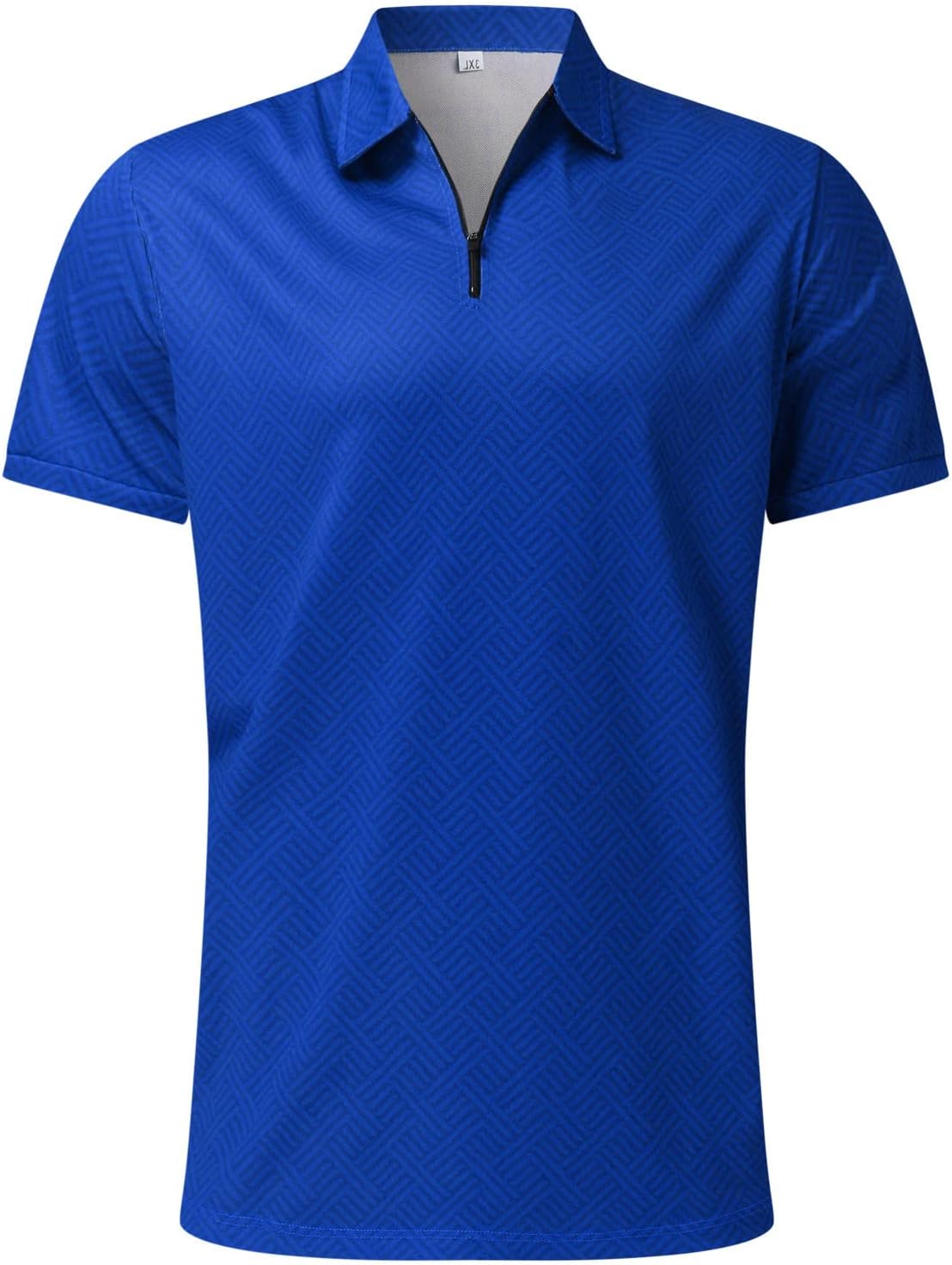 ZYXTIM Conjunto de 2 piezas para hombre, polo, de manga corta, con cremallera, camiseta Henley y pantalones cortos ajustados, ropa de trabajo