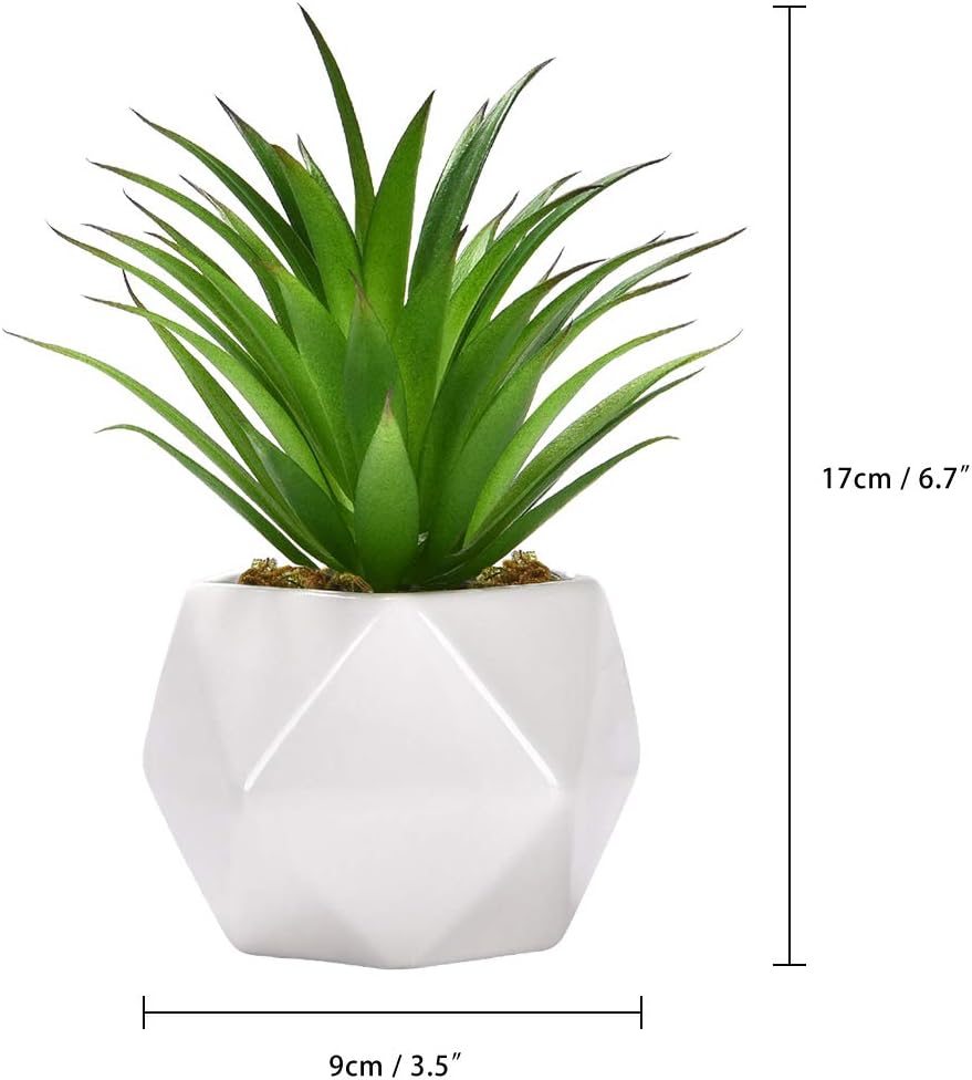 Plantas suculentas artificiales, arreglo floral de agave artificial surtido verde sin maceta, con textura para el hogar, interior, exterior, boda,