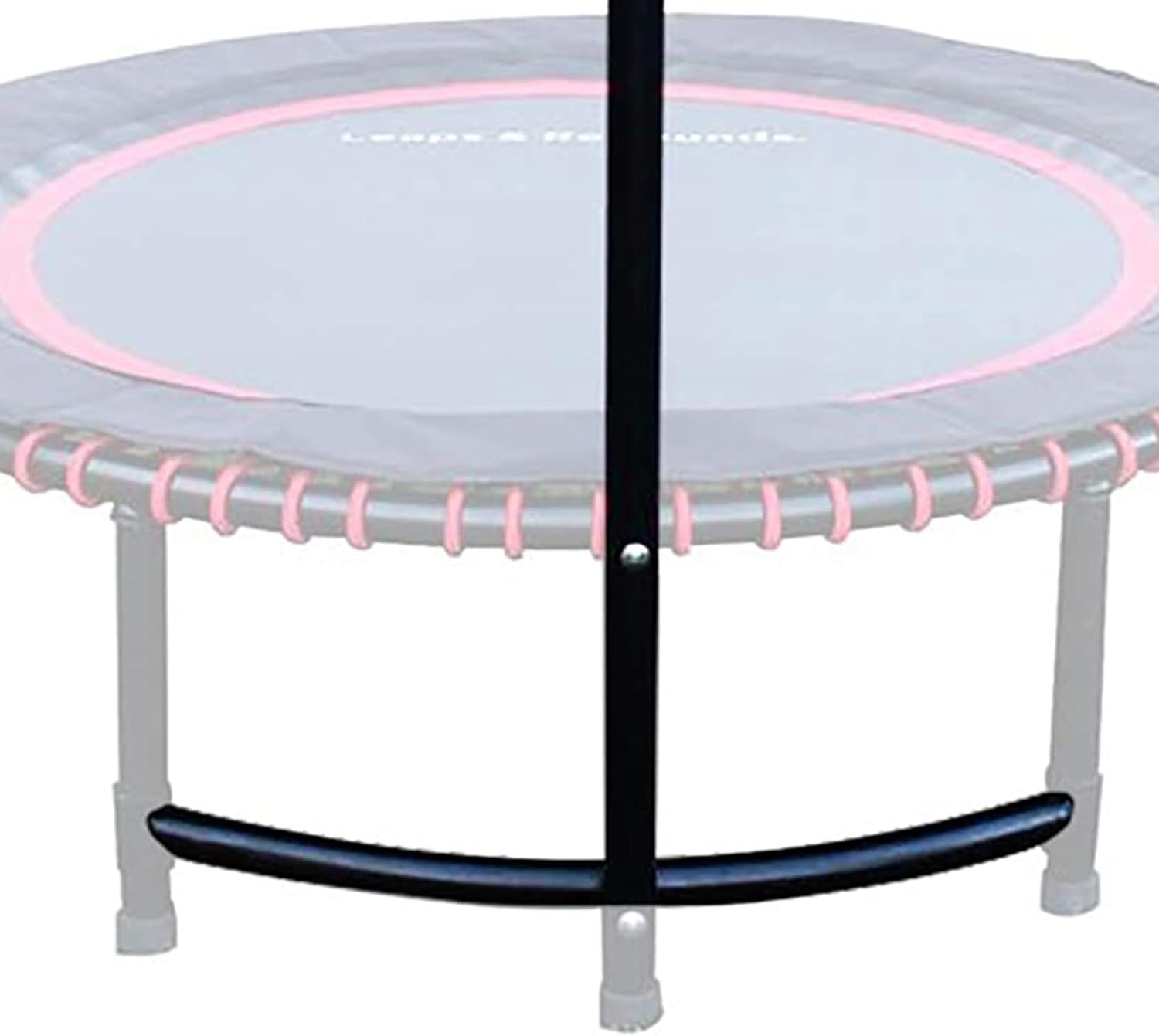 LEAPS & REBOUNDS Barra de estabilidad ajustable de 40 pulgadas con mini trampolín de fitness de 40 pulgadas y rebote de gimnasio en casa para
