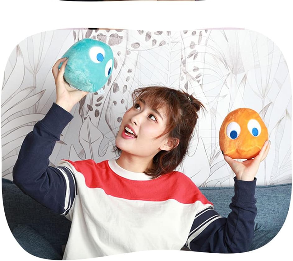 Pac – Juguete de peluche de fantasma, decoración de felpa de fantasma naranja, regalos de cumpleaños suaves para niños y niñas (6 pulgadas)