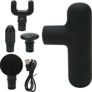 ciciglow Mini masajeador, masajeador muscular de percusión portátil, masajeador de tejido profundo, masajeadores para cuello y espalda, 4 ciciglow Mini masajeador, masajeador muscular de percusión portátil, masajeador de tejido profundo, masajeadores para cuello y espalda, 4