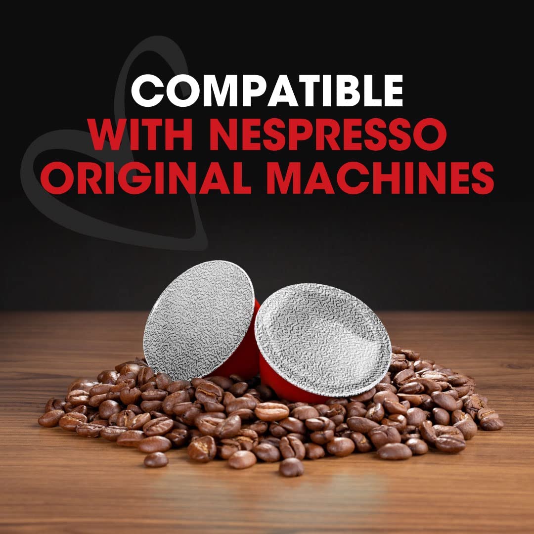 Italcoffe Cápsulas de espresso italiano compatibles 100% con Nespresso, paquete variado, cápsulas de café, inspiración italiana, café italiano, 100
