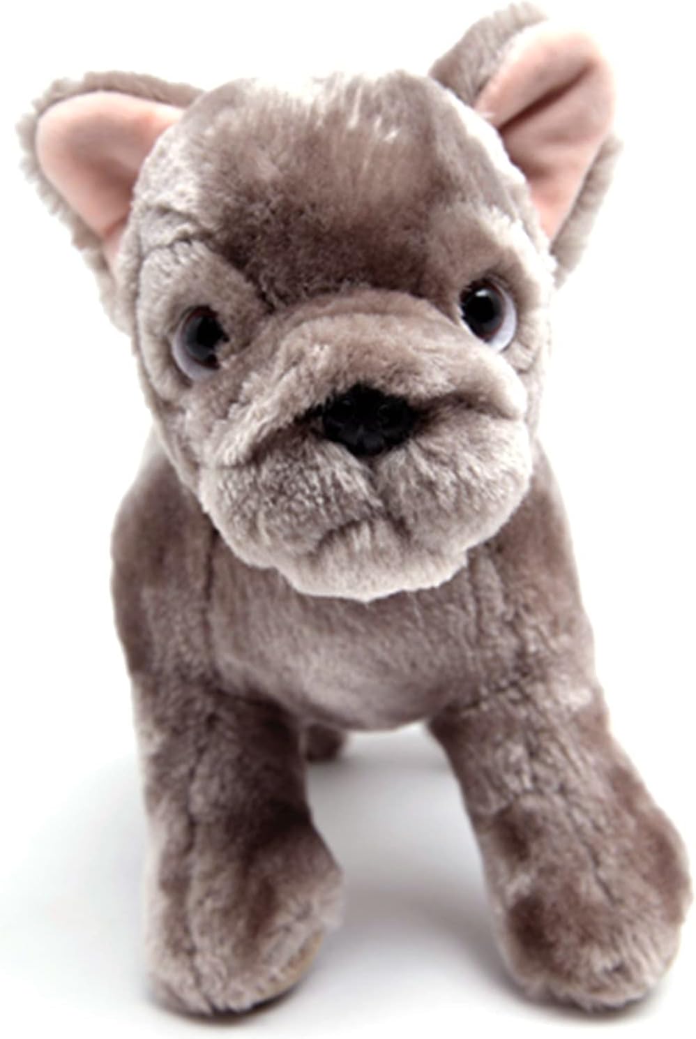 zinici Peluche de bulldog francés  Animal de perro de felpa Frenchie esponjoso  Regalo de juguete suave para niños  8 pulgadas