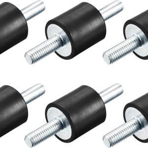 uxcell Soportes de goma M8x23mm, 6 pernos aisladores antivibración, amortiguadores macho para compresores de aire, motor de garaje, motores diésel, uxcell Soportes de goma M8x23mm, 6 pernos aisladores antivibración, amortiguadores macho para compresores de aire, motor de garaje, motores diésel,