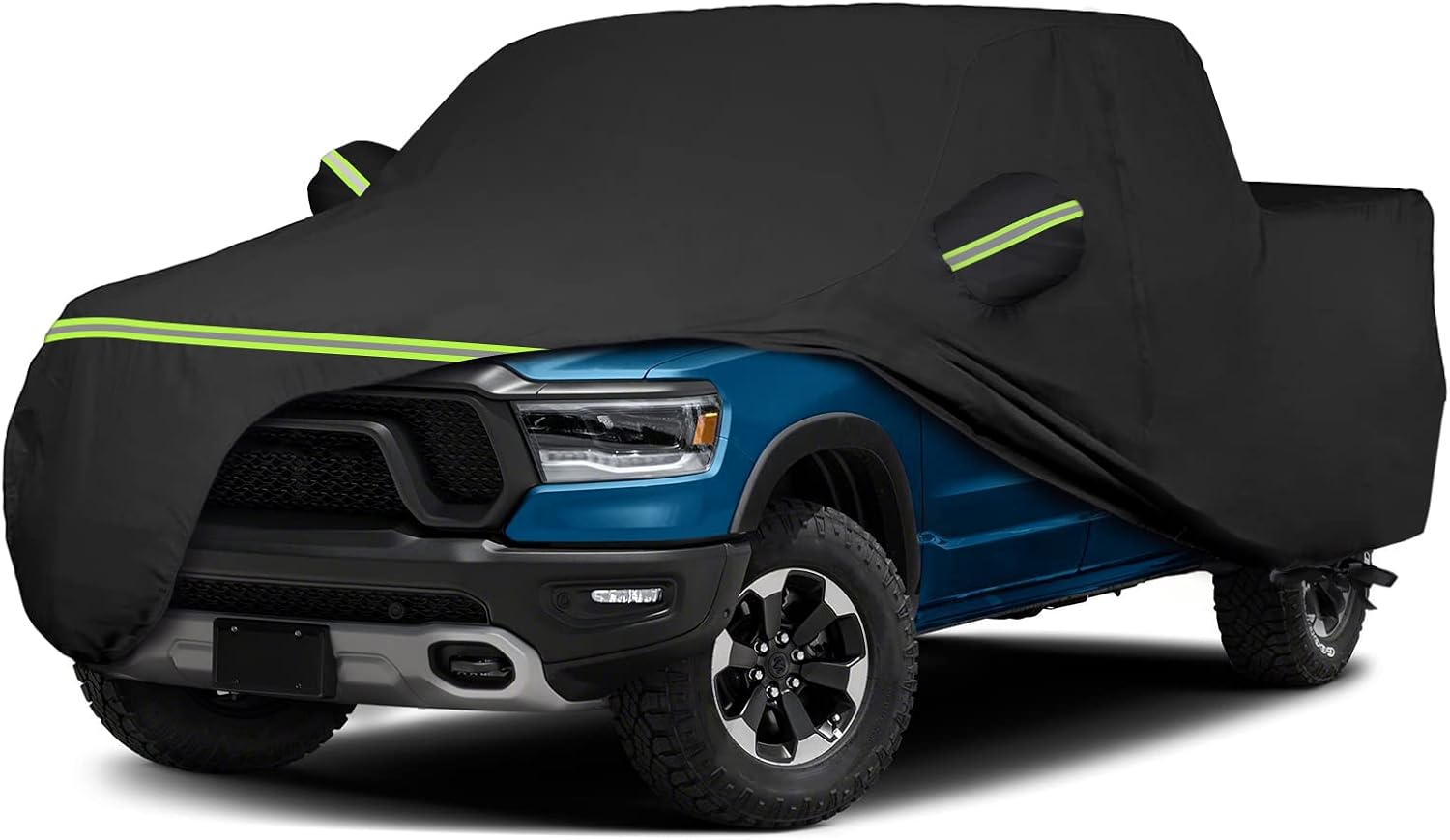 BORDAN Funda para automóvil Dodge Ram 1500 Classic Crew Cab de 5 pies 7 pulgadas o Quad Cab 6 pies 4 pulgadas, caja de tela Oxford 420D, protección