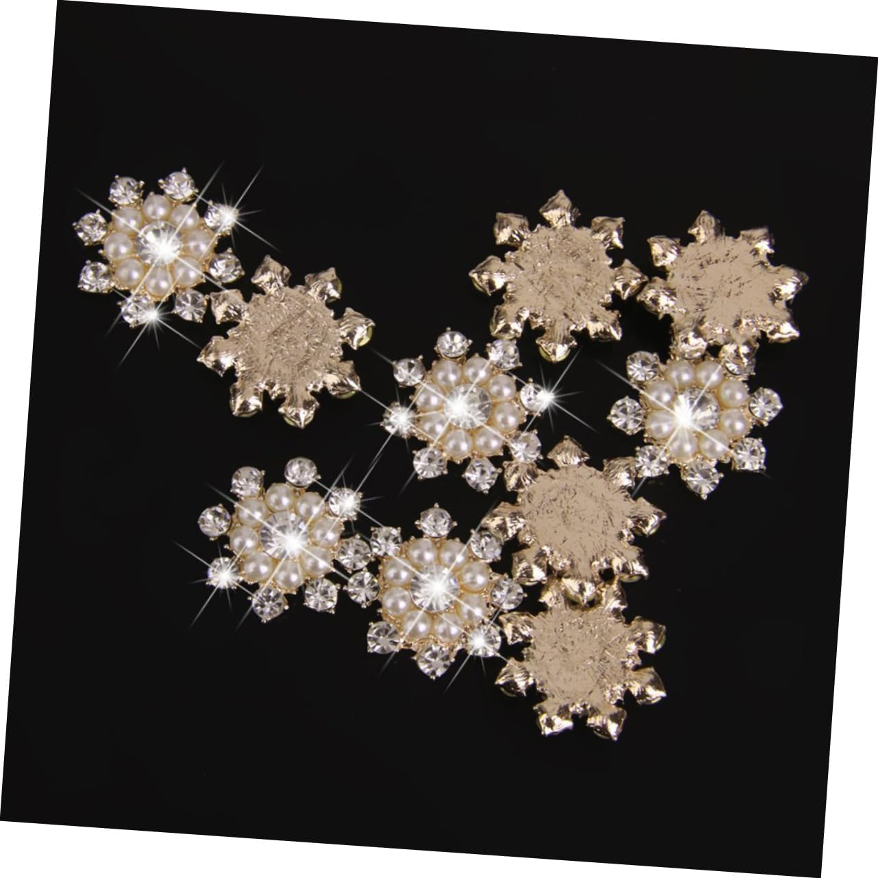 EXCEART 20 piezas de accesorios de diamantes de imitación decoración de la mano decoración de perlas adorno de la boda artesanía adornos de flores