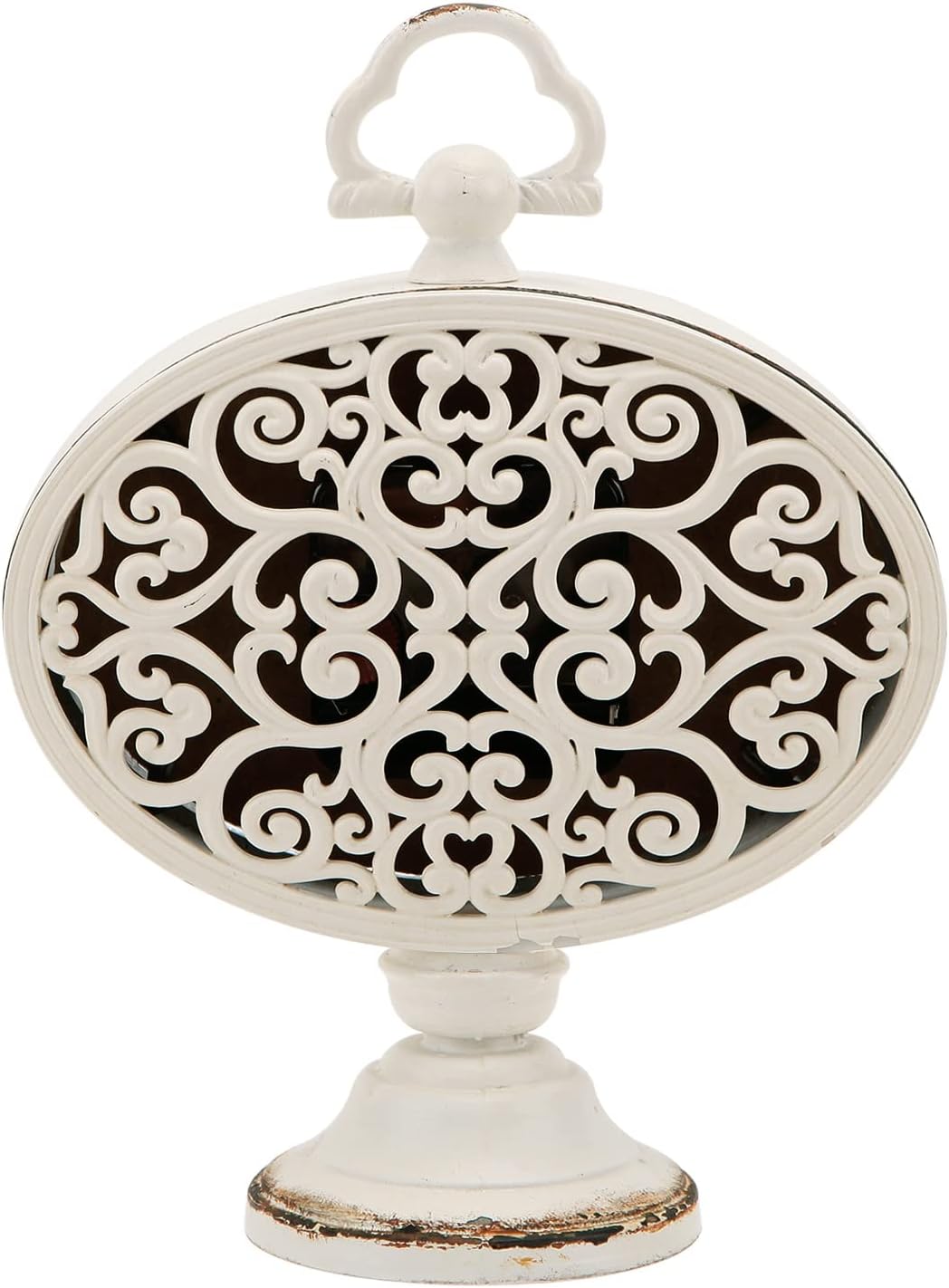 NIKKY HOME Reloj de mesa vintage con cuentas, estante silencioso de escritorio, funciona con pilas, diseño antiguo, elegante decoración del hogar