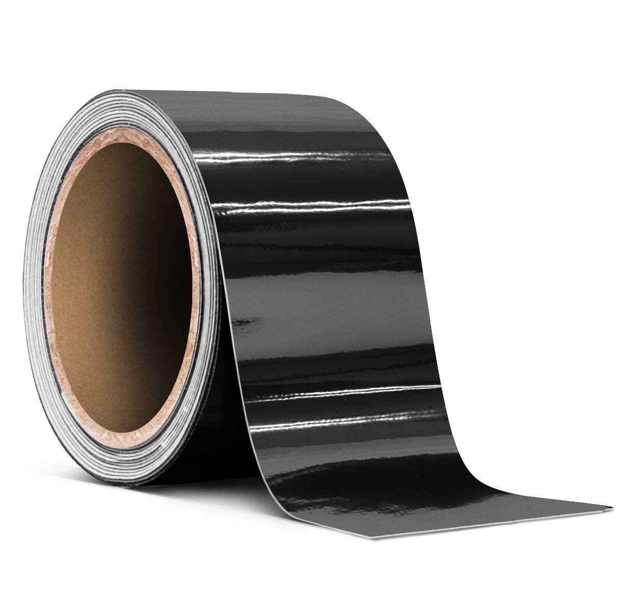 VViViD Rollo de cinta adhesiva de vinilo cromado de liberación de aire (2 pulgadas x 40 pies (negro cromado)