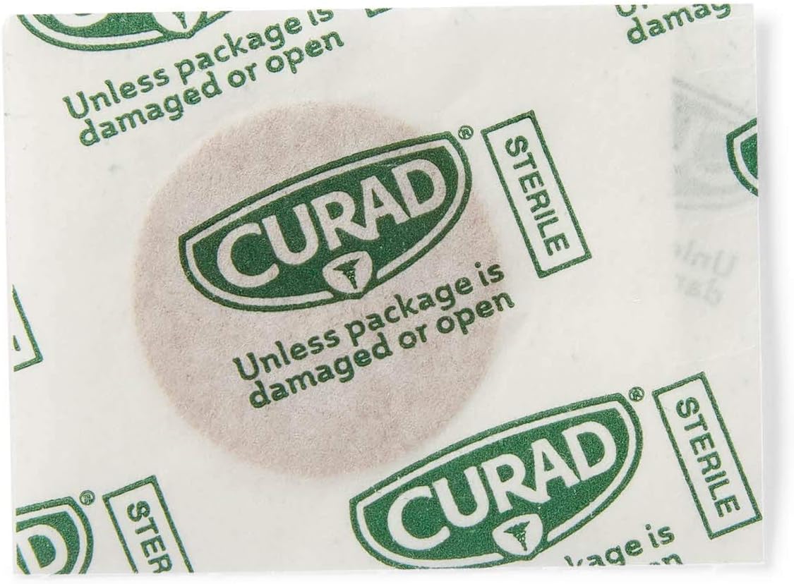 Curad Flex – Vendajes adhesivos de tela, el diámetro del vendaje es de 78 pies (caja de 100)