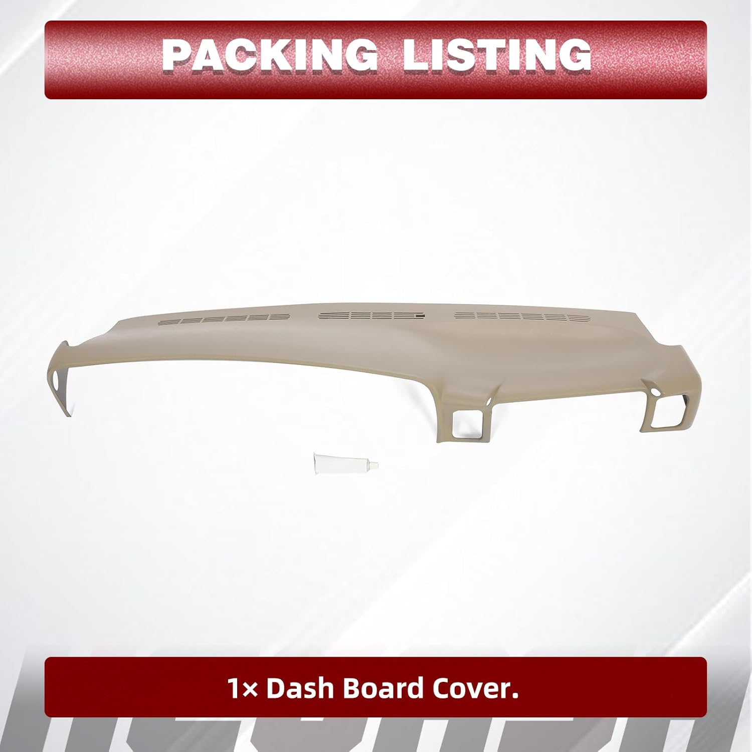 HECASA Cubierta de tablero compatible con camionetas GM 1999-2006 Tahoe Yukon Avalanche Suburban ABS pintado de plástico marrón claro claro cubierta
