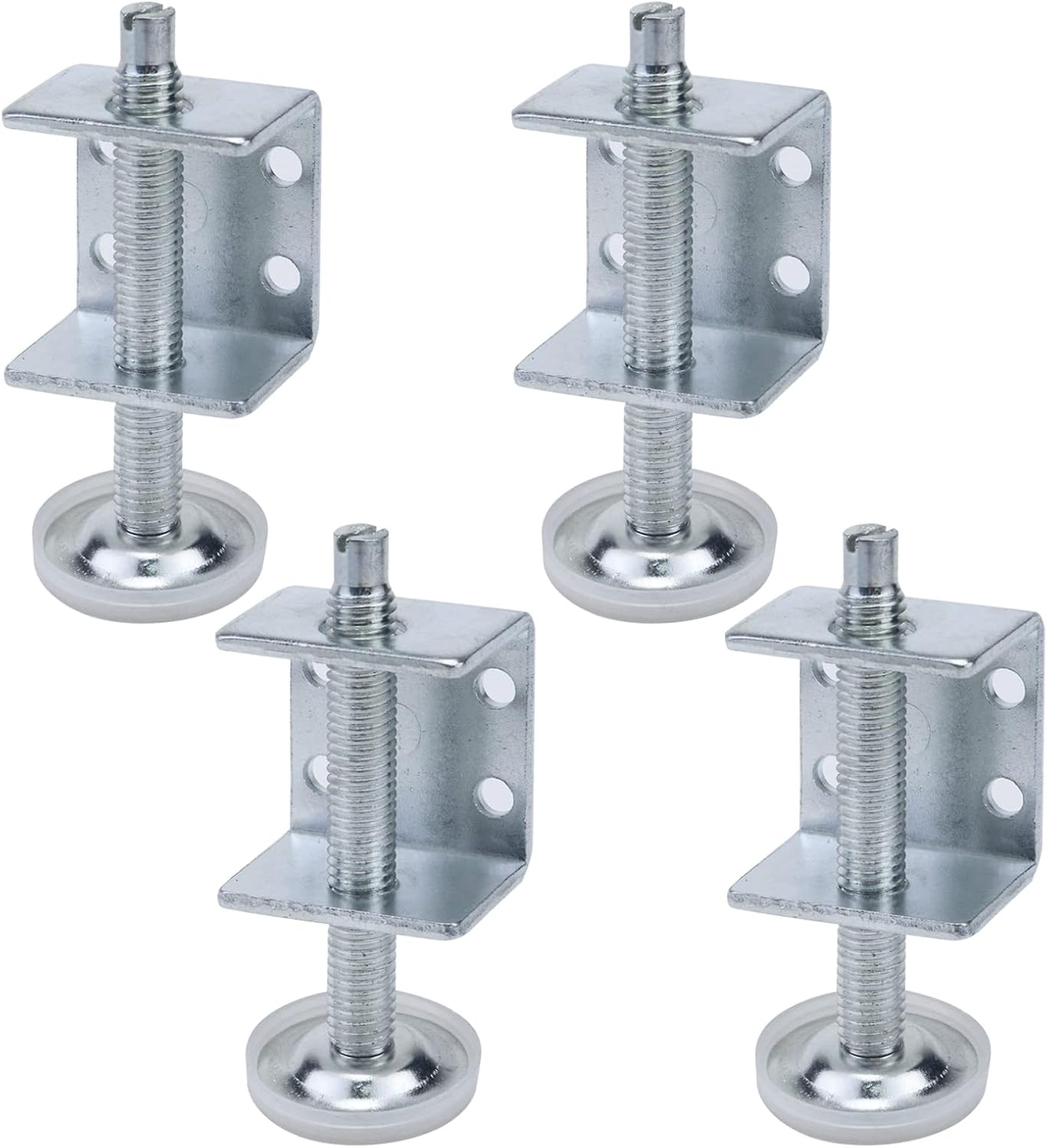 Antrader Paquete de 4 unidades, para mesa, silla, sofá, gabinete, ajustable, resistente, nivelador de patas para muebles, accesorio para muebles,