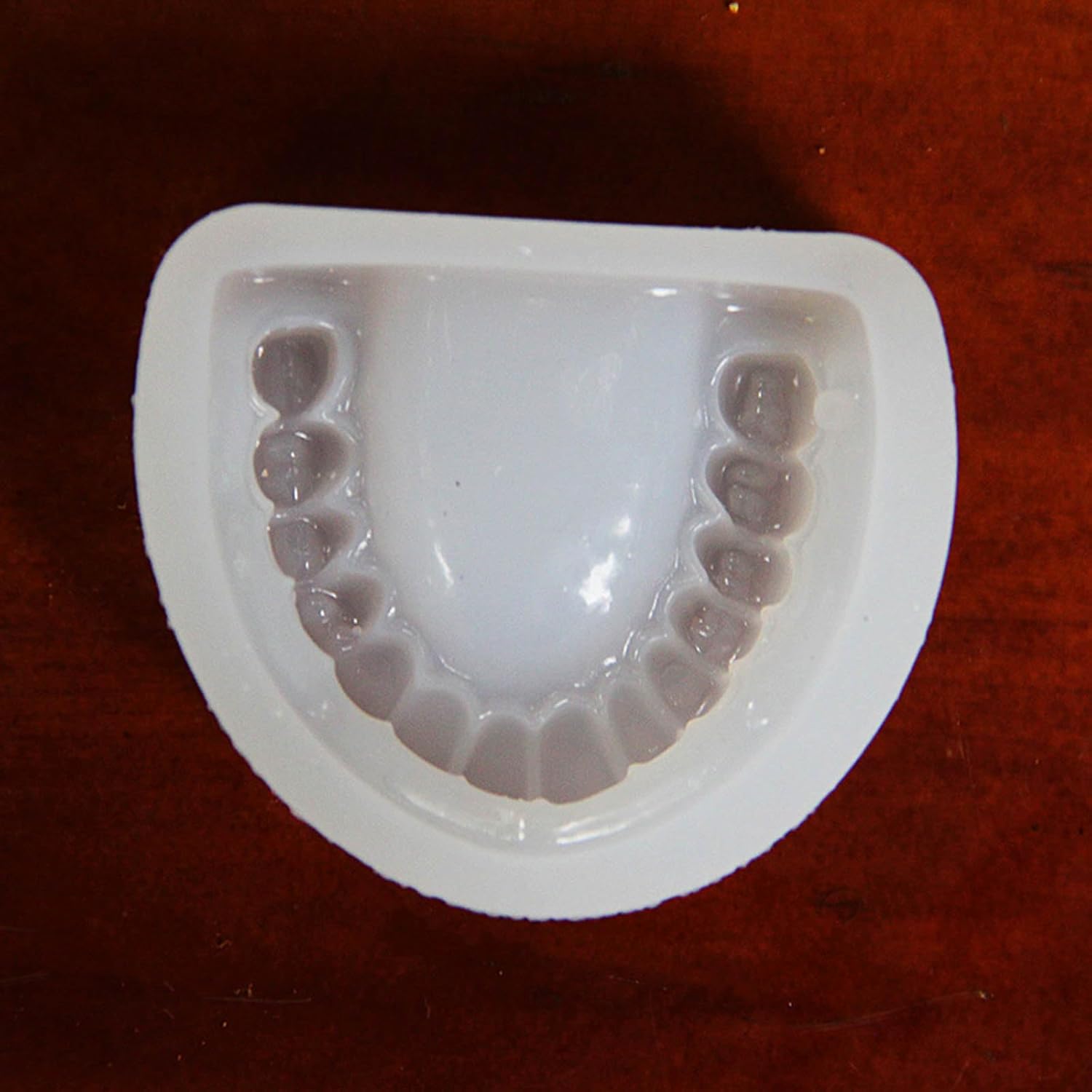 Unahtinr Molde creativo de silicona para llaveros en forma de dientes, molde de resina colgante, molde de fundición epoxi personalizado, arte de