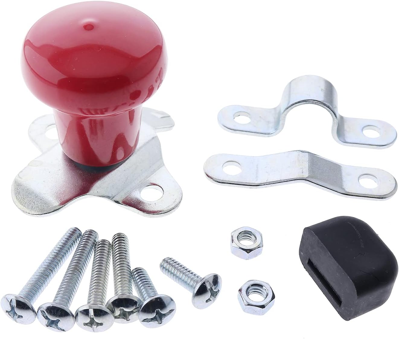 ZTUOAUMA Pomo giratorio para volante WSV122R con funda de goma, ajuste universal para John Deere, Ford Tractors, Woods Spinner y muchos más autos,