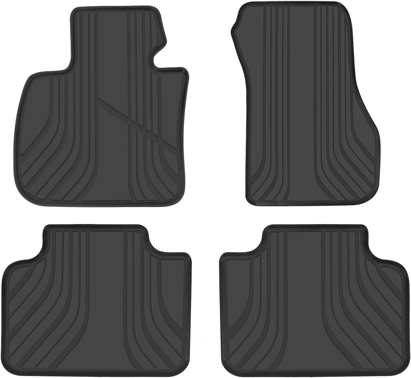 Alfombrillas de automóvil para BMW X1 U11 (2016-2024) 2AT U06 (2015-2024) X2 (2018-2022) F48 F45 F39 ajuste personalizado, juego de forros de goma
