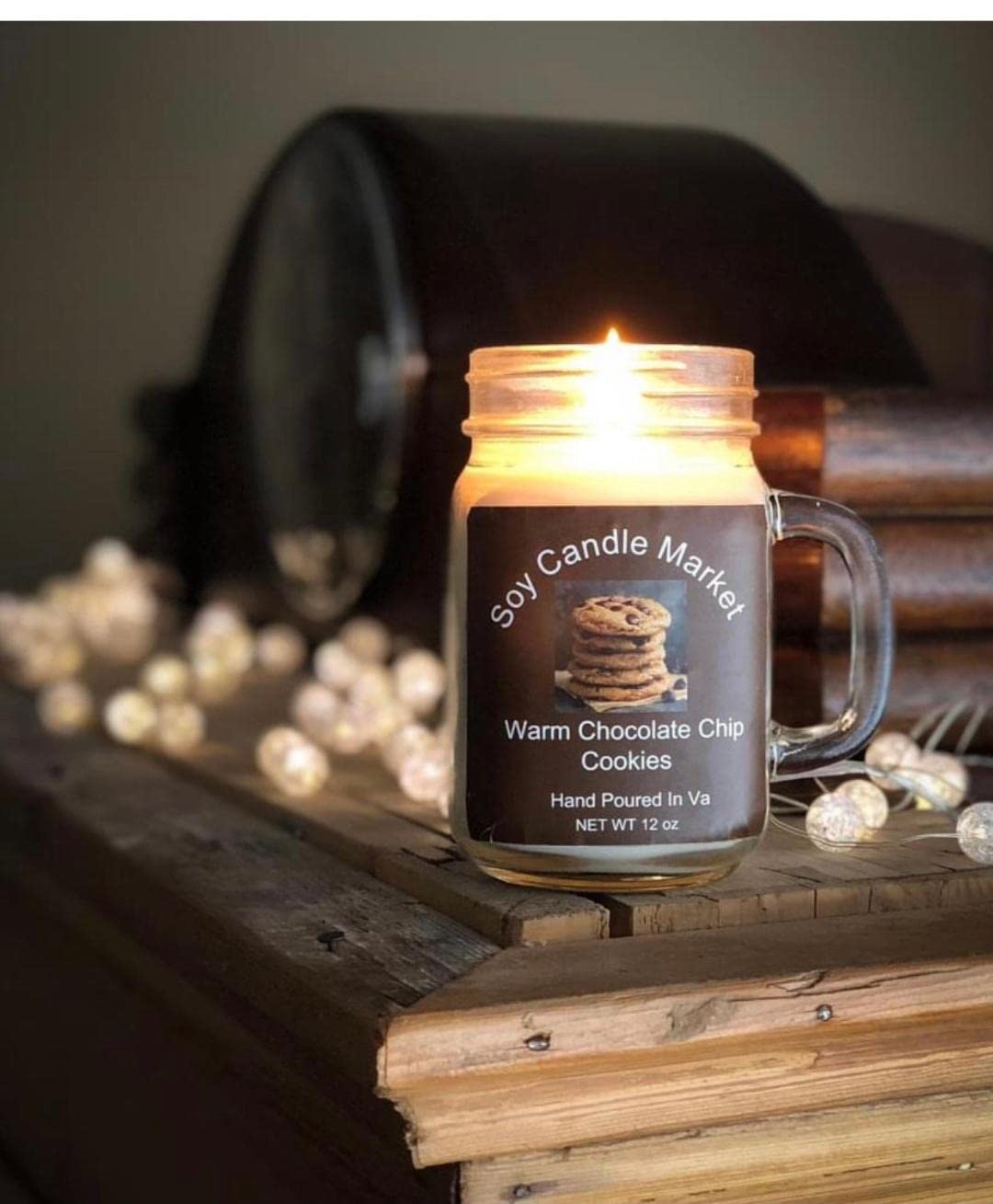 Soy Scented Candles  Handmade & Highly Aromatic Candles Burns Upto 85 Hours in Glass Jar – Perfect for Home Decor, Wedding, Birthday, Dinner