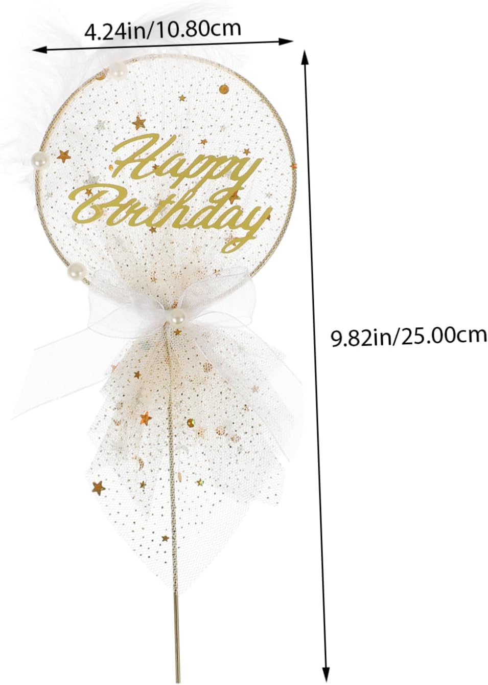 jojofuny 6 Pcs Cake Decoration Edible Butterflies for Cake Decorating Happy Birthday Cake Insert Cupcake Ornament Reposteria Birthday Cake Ornament