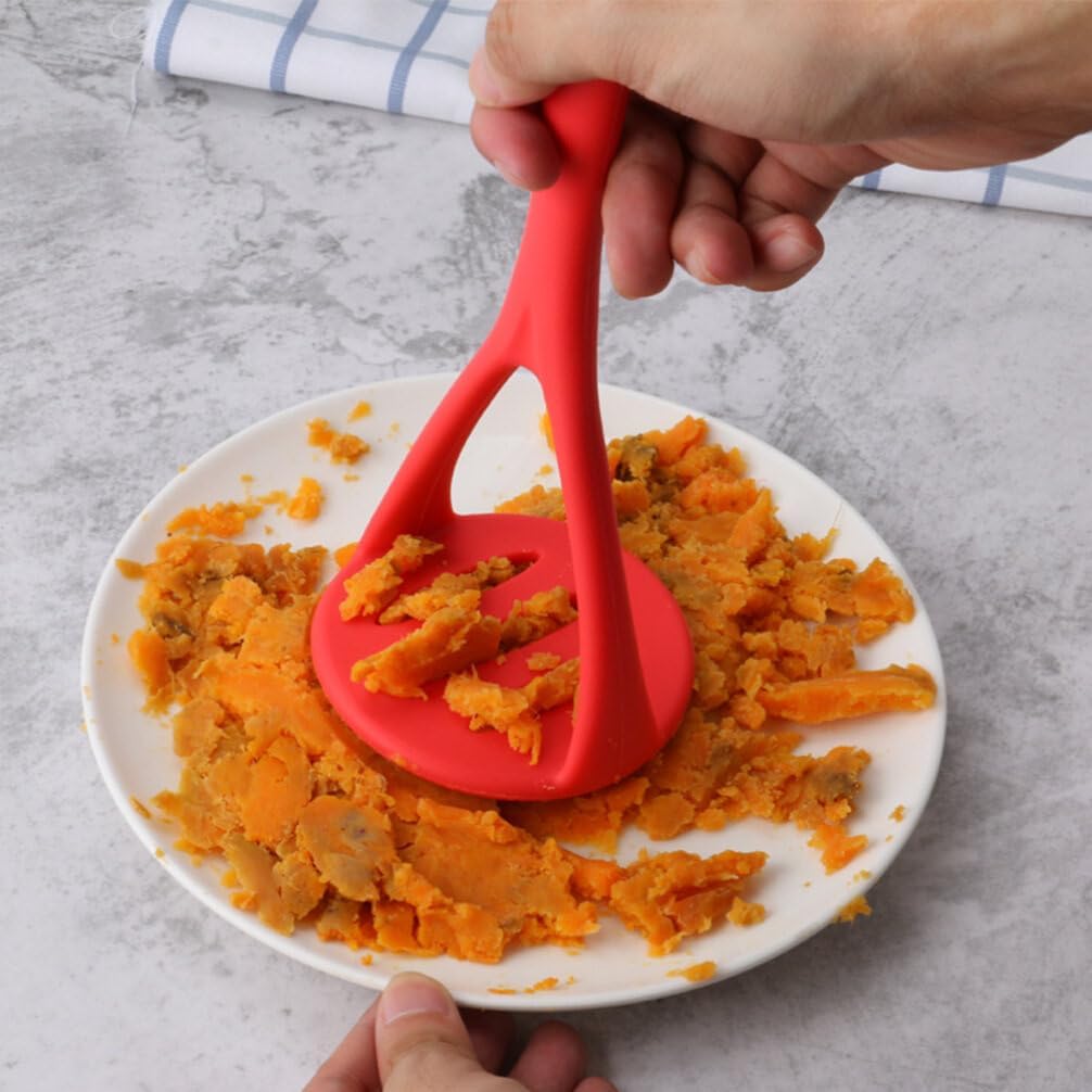UPKOCH Triturador de patatas de silicona para alimentos, triturador de frutas, triturador de aguacate, utensilios de cocina, herramientas de mano