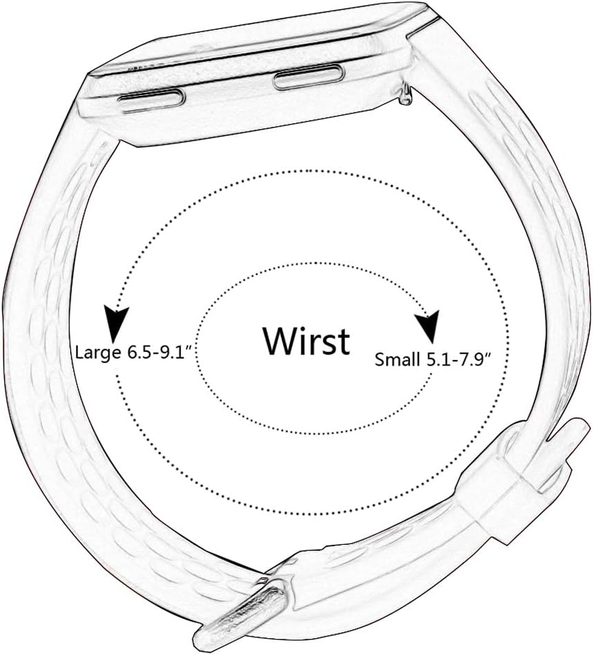 Bandas deportivas compatibles con Fitbit Versa 2VersaVersa Lite para mujeres y hombres, pulseras de repuesto deportivas transpirables pequeñas y