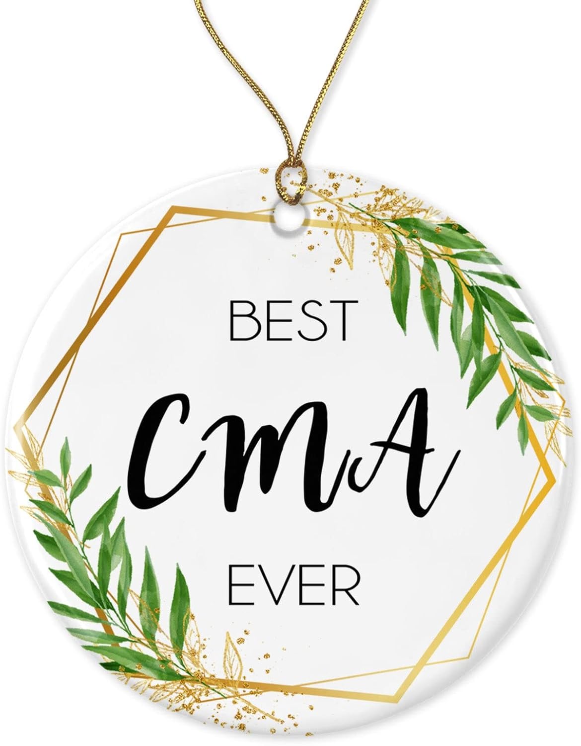 Adorno de Navidad CMA, regalo para CMA, el mejor CMA del mundo, el mejor CMA impreso en ambos lados