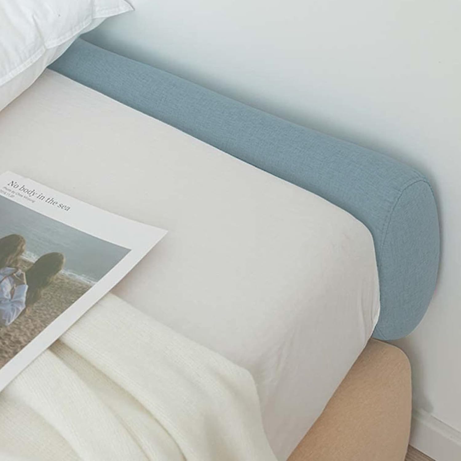 QQXX Relleno de huecos de cama suave para cama individualdobleKing, almohada de cabecero de esponja, cojín grueso extraíble lavable para