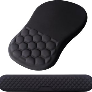 Laokiiy – Soporte de muñeca para mouse, reposamuñecas para teclado 2 en 1 + alfombrilla ergonómica para mouse, reposamuñecas antideslizante para Laokiiy – Soporte de muñeca para mouse, reposamuñecas para teclado 2 en 1 + alfombrilla ergonómica para mouse, reposamuñecas antideslizante para