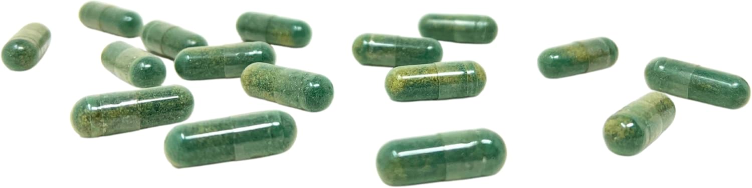 Cápsulas de colágeno puro y espirulina para la energía y la salud de la piel, 120 unidades