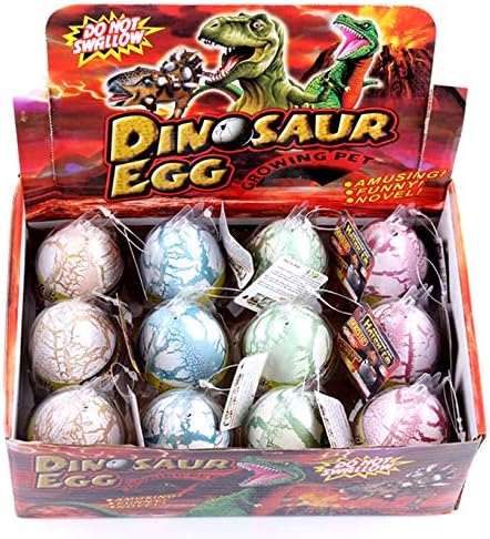 PowerTRC Huevos para incubar de dinosaurios para mascotas, 12 piezas, huevos mágicos de dinosaurio para cultivo de agua, juego de 1 docena de huevos