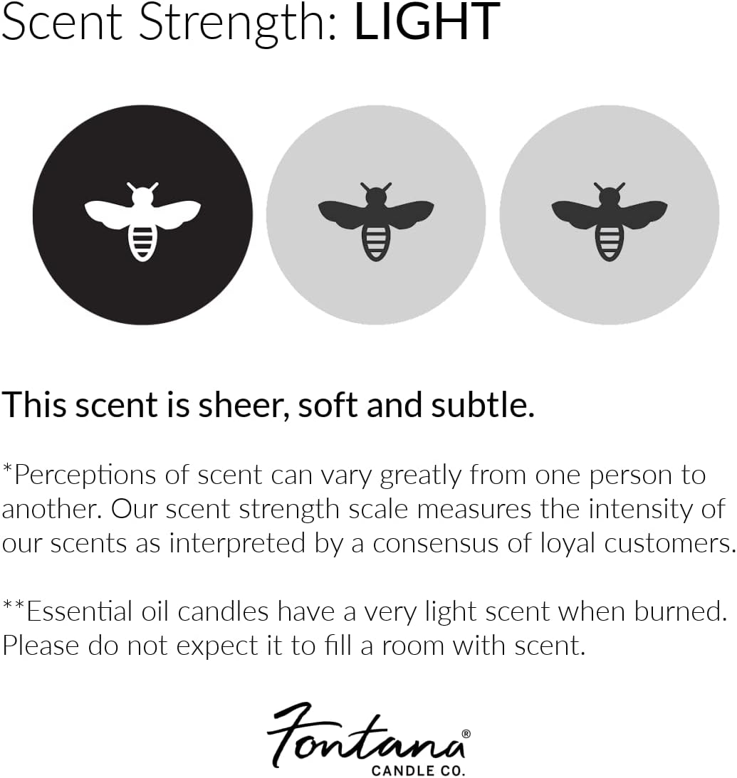 Fontana Candle Company – Vela sin perfume de cera de abejas y aceite de coco de 9 onzas, mecha de madera, no tóxica, largo tiempo de combustión,