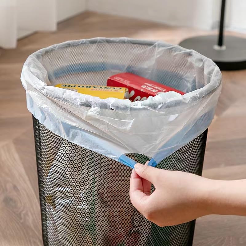 Bolsa de basura con cordón de 4 galones, bolsas de basura pequeñas sin perfume, bolsas de basura para baño, bolsas de basura para cocina, a granel,
