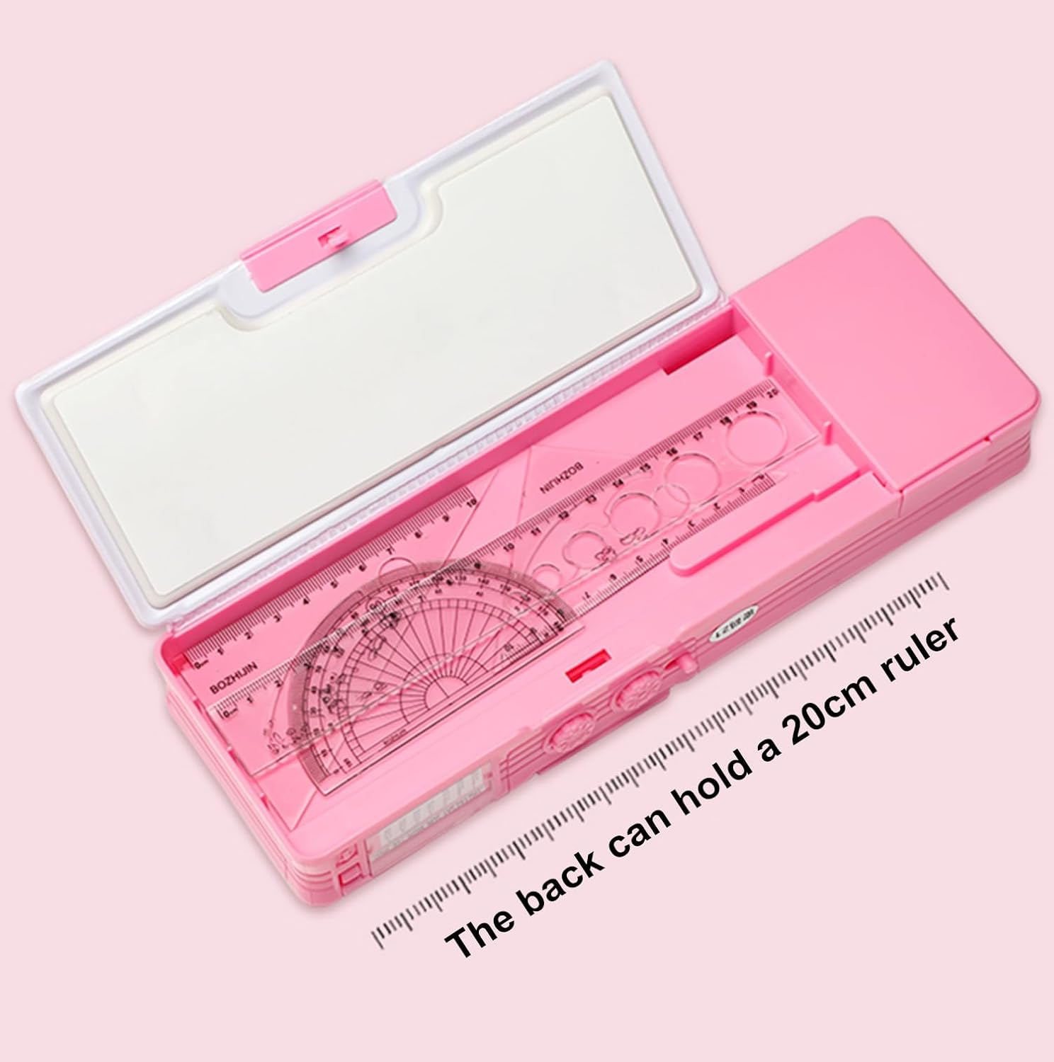 Estuche multifunción desplegable para niños, estuche kawaii para bolígrafos, soporte para lápices para estudiantes de escuela, bonita caja de