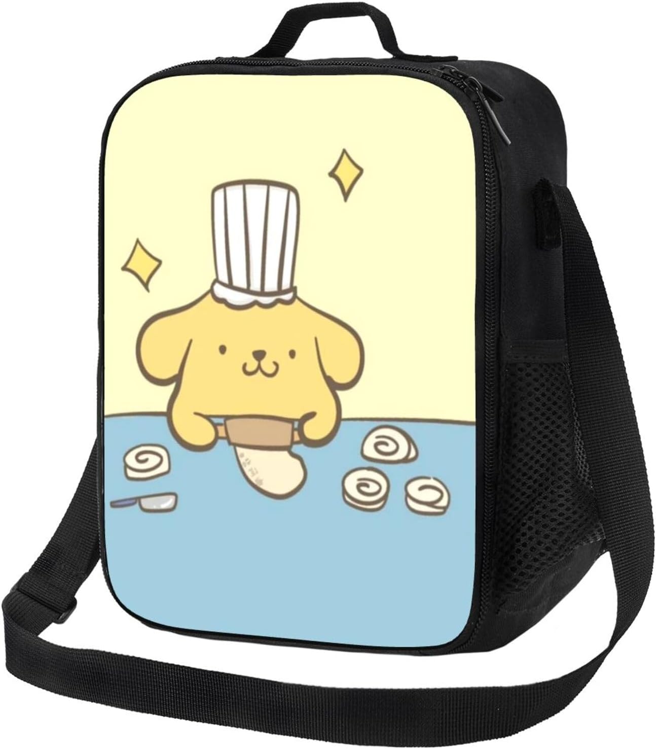 Lonchera divertida con aislamiento térmico para cachorros, bolsa de almuerzo suave para mujeres y hombres, bolsa de almuerzo reutilizable con