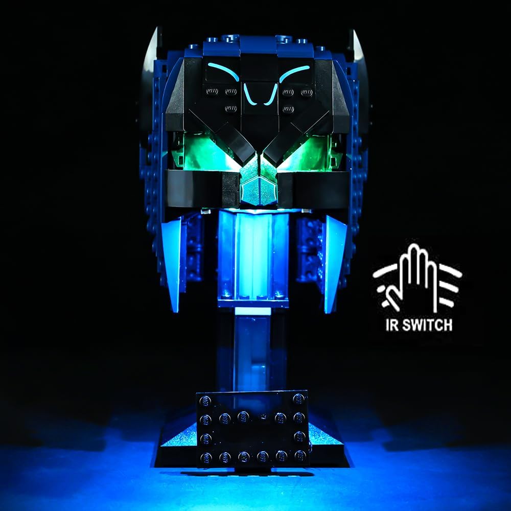 Kit de luces LED compatible con Lego 76238, kit de iluminación de construcción para (Batman Cowl). (Solo kit de luz Led) (versión estándar)