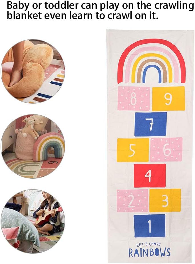 Alfombra de área para niños, alfombra suave para niños, juego de gateo, decoración del hogar, ideal para bebés de 2 y 9 años