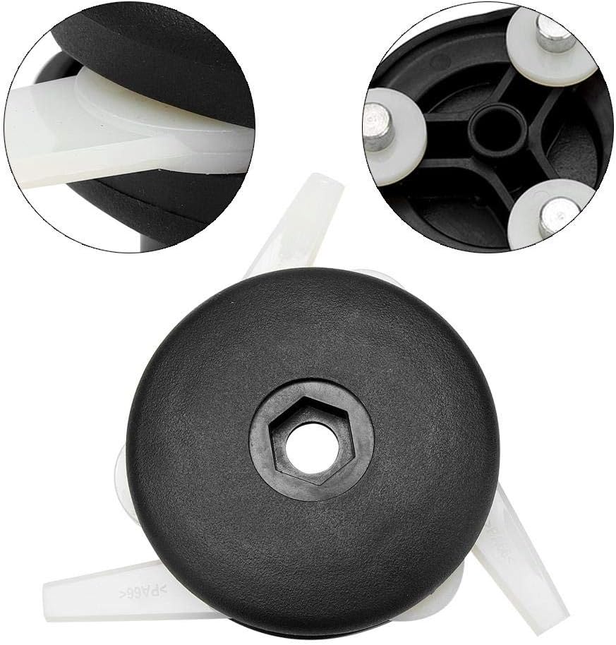 Zopsc Cortador de cepillo, 3.74 x 1.85 pulgadas de plástico 6-3 cabezales de cortadora de cabeza para STIHL para cortadores de cepillo, cortador de