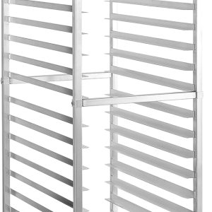 HALLY SINKS & TABLES H Estante para panecillos de 20 niveles con ruedas, estante comercial de aluminio para panadería completa y media hoja, cocina, HALLY SINKS & TABLES H Estante para panecillos de 20 niveles con ruedas, estante comercial de aluminio para panadería completa y media hoja, cocina,