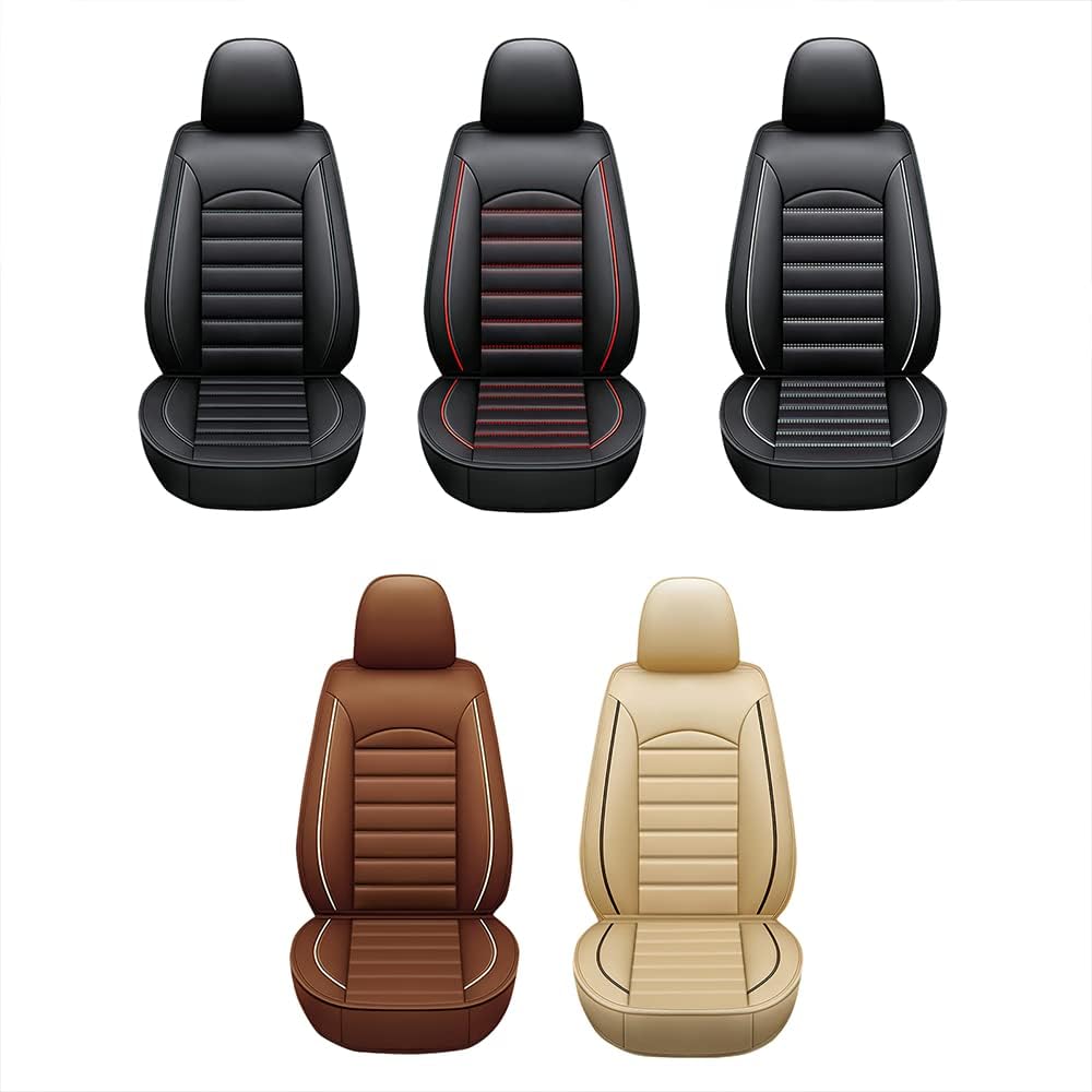ROBECCHI Fundas de asiento de automóvil para Chevy Trailblazer 2021-2023, 5 fundas de asiento impermeables de piel sintética para asientos