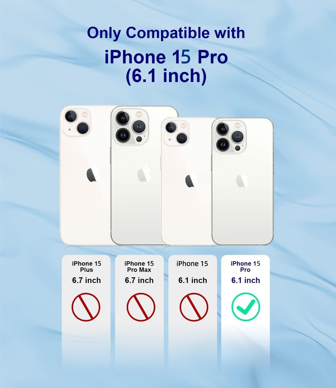 Hosgor Funda compatible con iPhone 15 Pro 2023, compatible con MagSafe Love Heart Platating protección de cámara, funda para teléfono para mujeres y