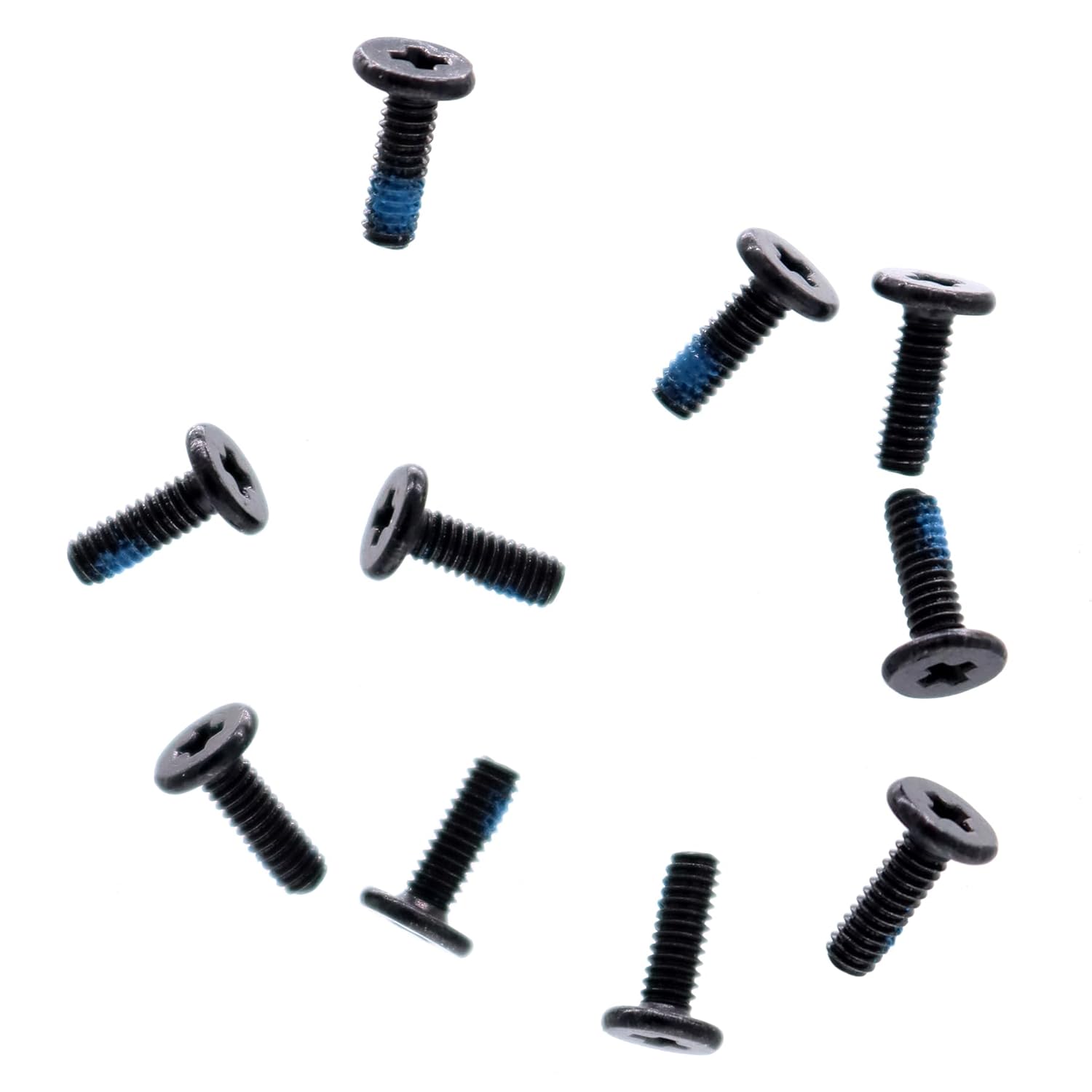 Deal4GO – Paquete de 10 tornillos Phillips de cabeza plana M2.0.000 x 0.236 in con repuesto niquelado para carcasa inferior de laptop, tornillos de
