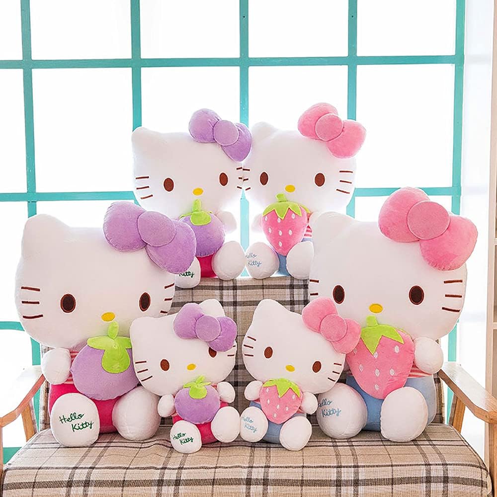 Hello Kitty – Juguetes de peluche, lindos juguetes suaves para muñecas, regalos de cumpleaños para niñas (11.8 in, morado)