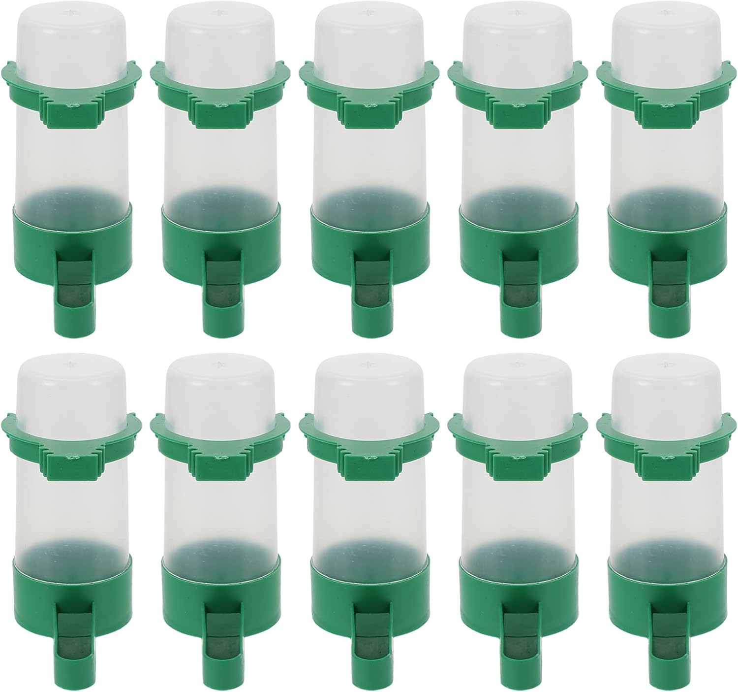 Alipis Dispensador de agua para pájaros y pájaros, taza de jaula para pájaros colgantes, alimentador automático de agua para pájaros, periquitos,