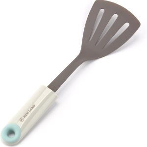 Volteador ranurado de nailon largo y saludable duradero para trabajo de cocina, girador de nailon de alta resistencia a la humedad y al calor, Volteador ranurado de nailon largo y saludable duradero para trabajo de cocina, girador de nailon de alta resistencia a la humedad y al calor,