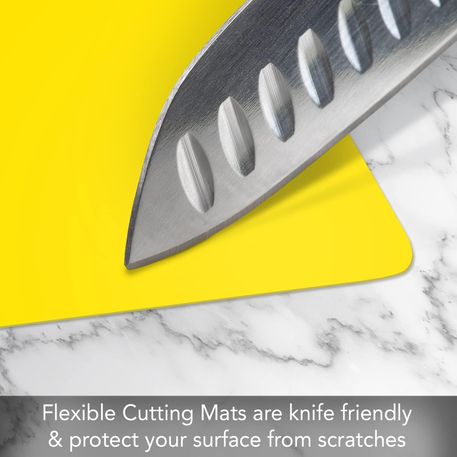 Cut N’ Funnel – Juego de 4 alfombrillas de plástico flexible de calibre pesado multicolor de 18 x 12 pulgadas, fabricadas en los Estados Unidos, sin