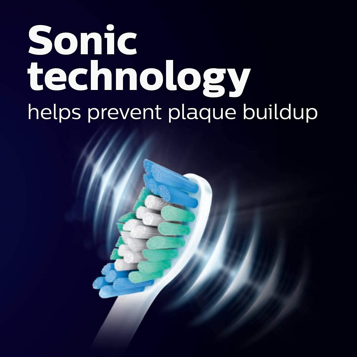 Philips Sonicare DailyClean 1100 Cepillo de dientes eléctrico recargable para adultos, color blanco con accesorios
