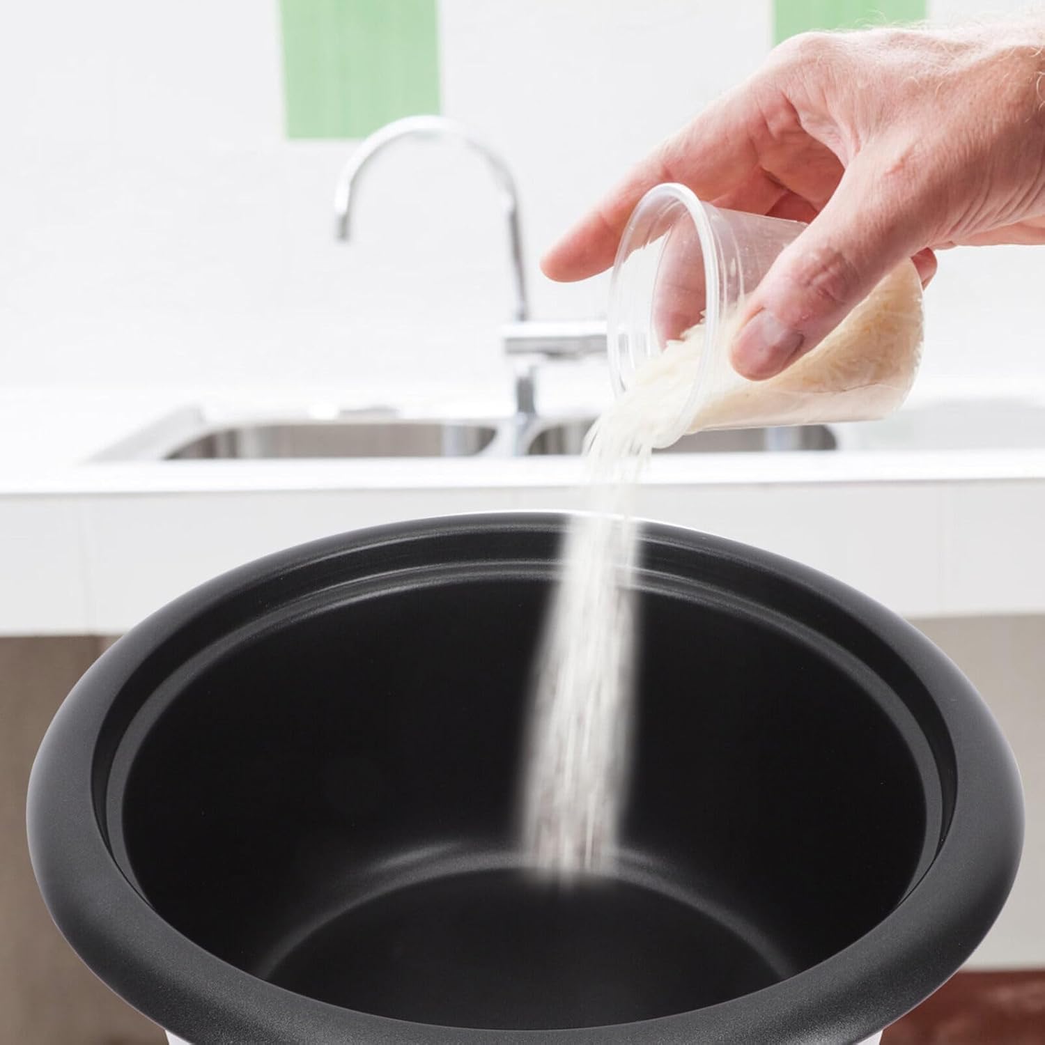 Kichvoe Olla de cocción Liner 3L Olla de arroz olla interior Revestimiento antiadherente para cocinar arroz Contenedor de cocción de arroz
