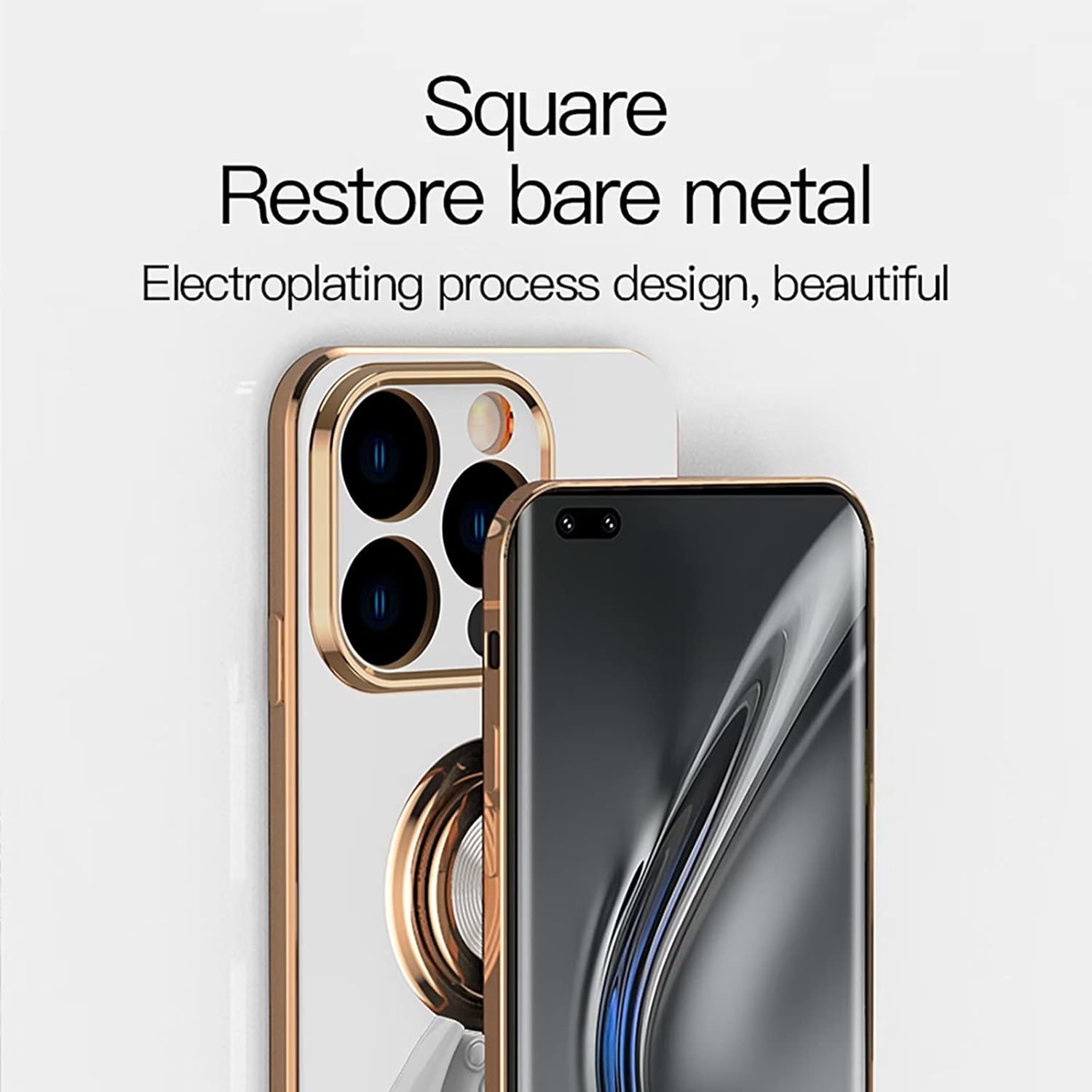 TTVV – Funda de soporte de astronauta chapado para Xiaomi 11T, soporte de anillo de rotación de TPU 360 con soporte magnético, parachoques